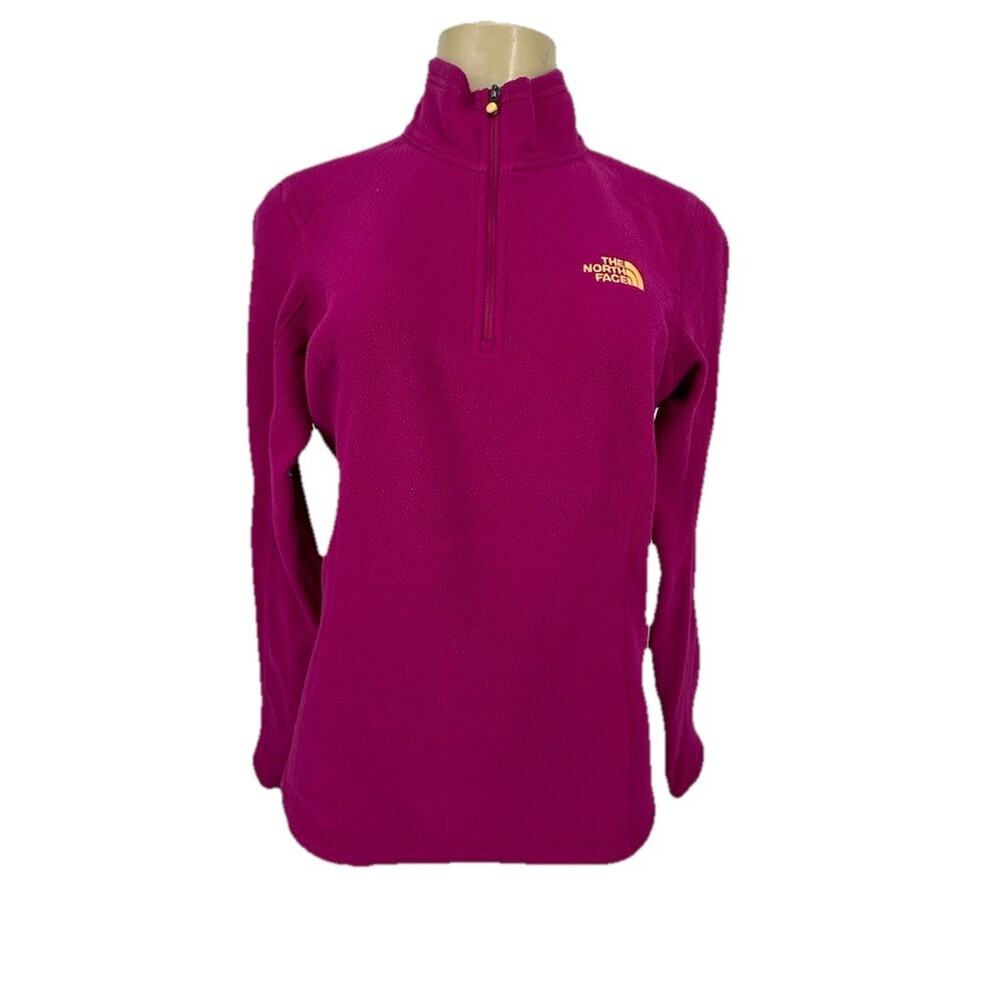 The North Face Small Women Pullover Fleece 1/4 Zip Long Sleeve Jacket A102v